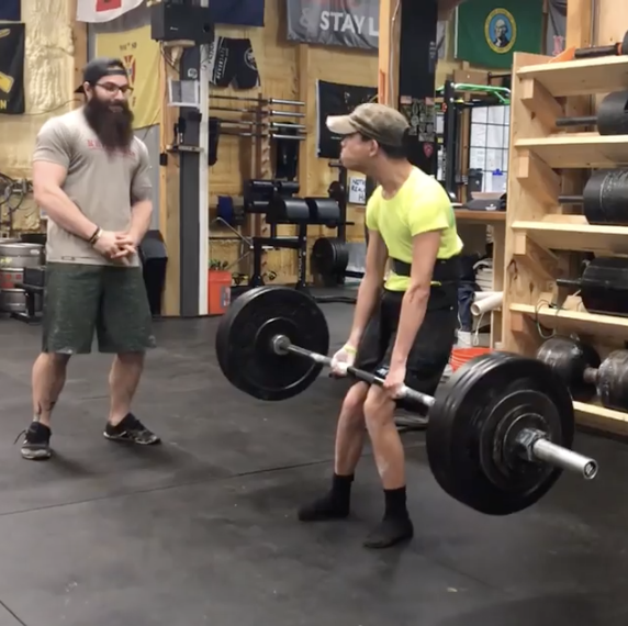 photo of weightlifter with cerebral palsy