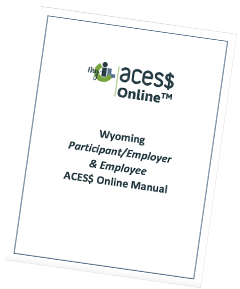 ACES$ Wyoming ACES$ Online manual cover