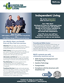 cover of the Independent Living overview flyer