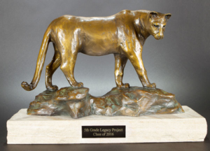 Picture of Alonzo Clemons sculpture "Legacy Lion"