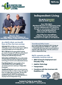 Independent Living Program Overview flyer images